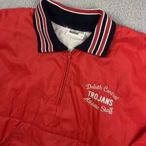 Vintage Duluth Central Trojans Athletic Staff Jacket‎ Coat Highschool Minnesota